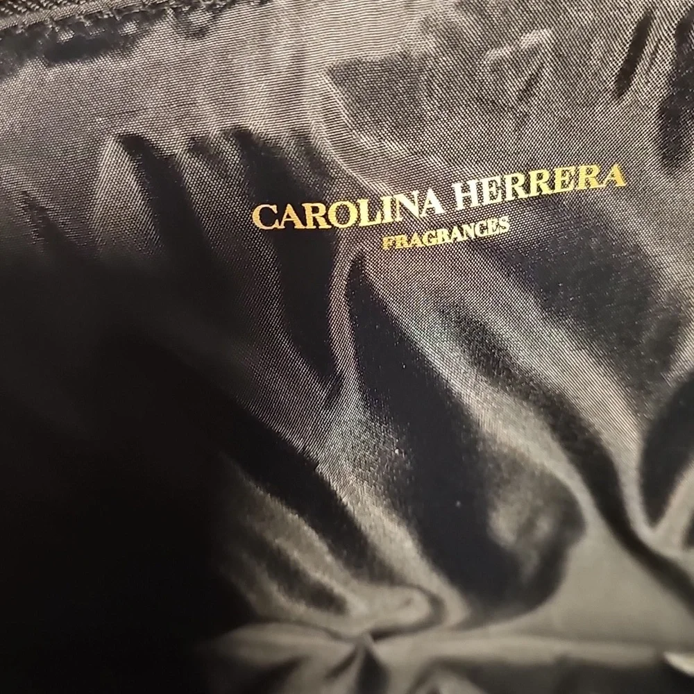 NWT Carolina Herrera Black Cosmetic Bag
